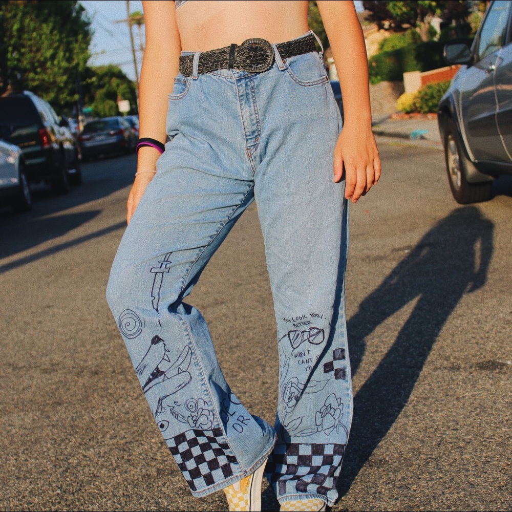 Custom Levi’s mom jeans